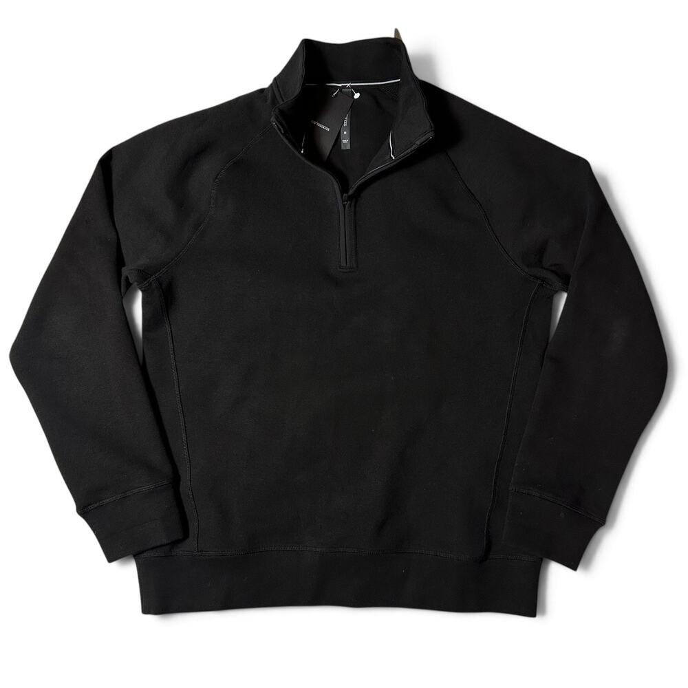 Ten Thousand Recover Mock Neck Quarter Zip Mens Size M Black Scuba NWT